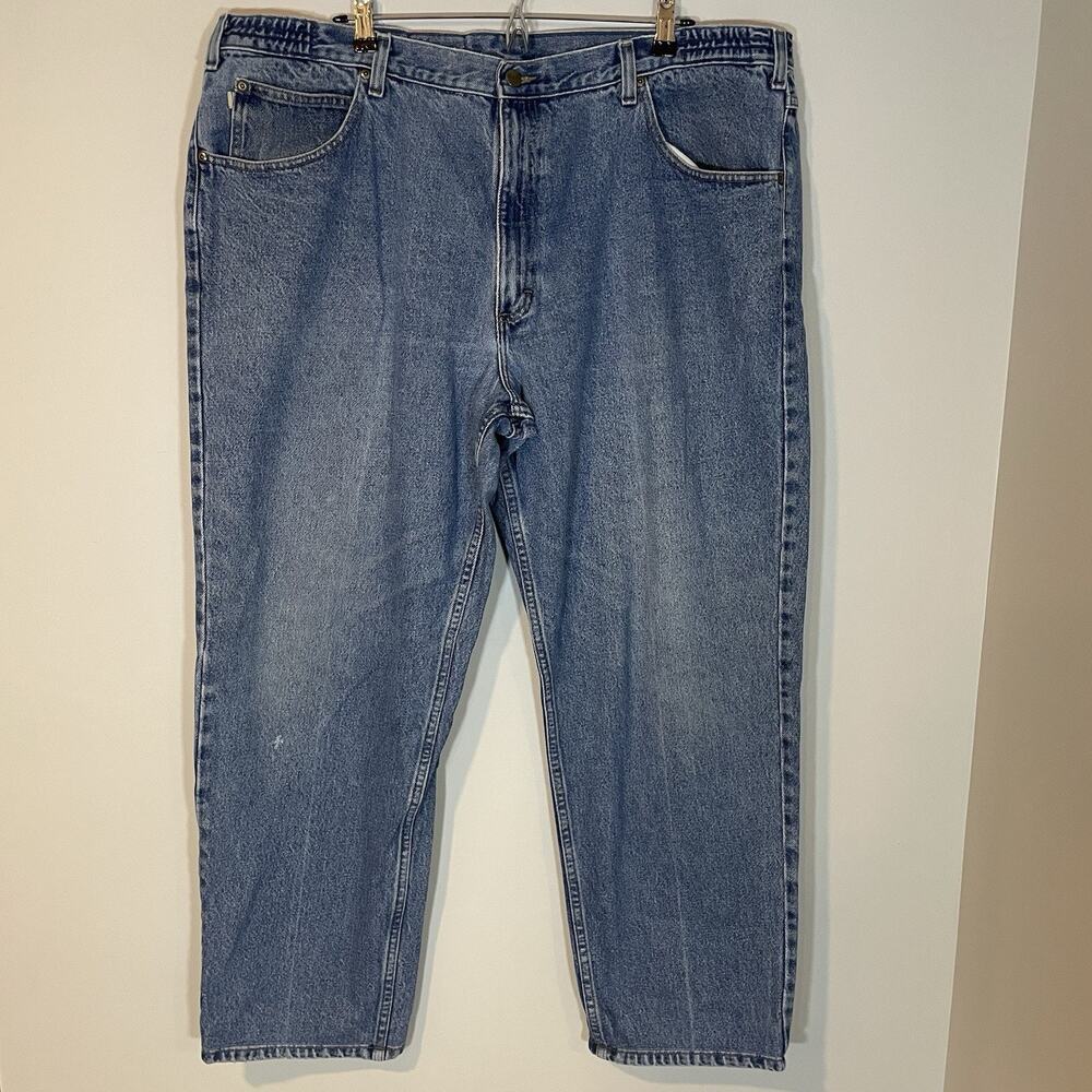 LL Bean Jeans Mens 44x30* Relaxed Fit Workwear Double L Comfort Waist Denim Vtg